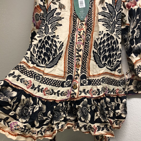 NWT FARM RIO Romantic Garden mini dress. Sold out style - Picture 11 of 12